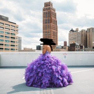 Purple Mori Lee Quinceanera XV/debutante gown in size 14 (altered)